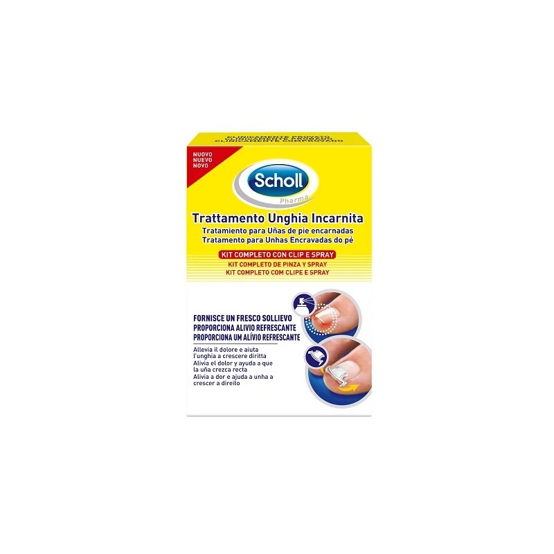 Dr. Scholl's Div. Rb Healthcare Scholl Kit Trattamento Unghia Incarnita Contenente Spray Nebulizzatore Rinfrescante 22 Ml, Colla 1 Dr. Scholl's Div. Rb Healthcare Scholl Kit Trattamento Unghia Incarnita Contenente Spray Nebulizzatore Rinfrescante 22 Ml, Colla